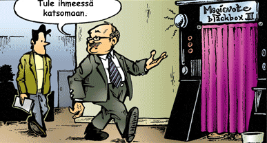 [Sarjakuva kansalainen Matti Meik�l�isen seikkailuista]
